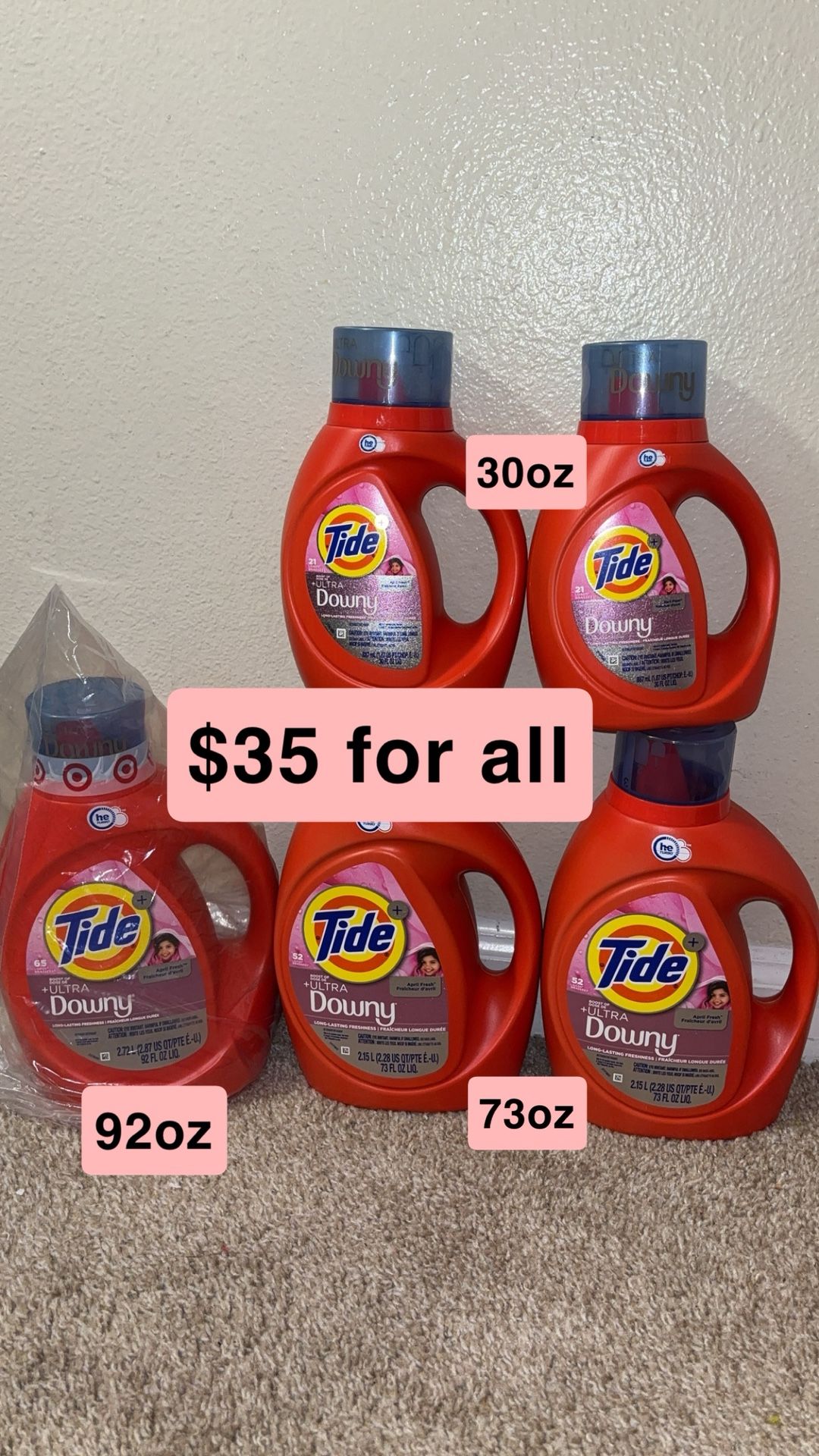 Tide Liquid Downy Bundle 