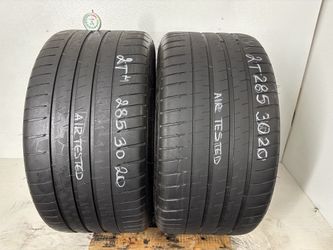 2 Tires 285 30 20 Michelin Pilot Sport 4s No Repairs 