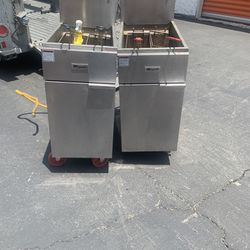 Two Migali Natural Gas Fryer