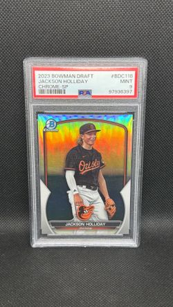 2023 Bowman Chrome Draft JACKSON HOLLIDAY Image Variation SP PSA 10 Gem Orioles