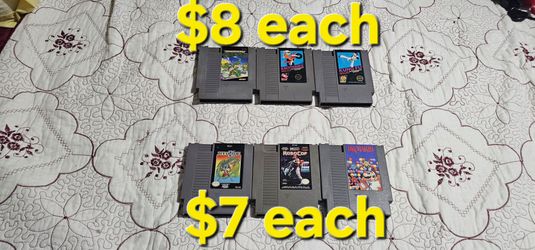 Nintendo nes Games $7 $8 each