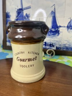 Vintage Cottage Core Utensil Holder