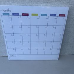 Dry erase board calendar 14 By 14