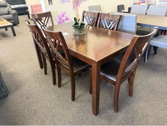 Dining table with 6 chairs