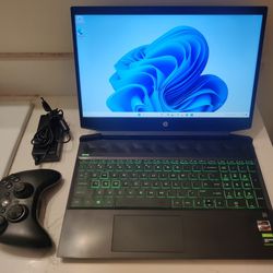 HP Gaming Laptop  - AMD Ryzen 5 3.7 GHz - Windows 11 - Nvidia GTX 1050 3gb GPU (GTA V, Red Dead, Etc) + Vega 8  - 16GB DDR4 - 256GB SSD + 1TB