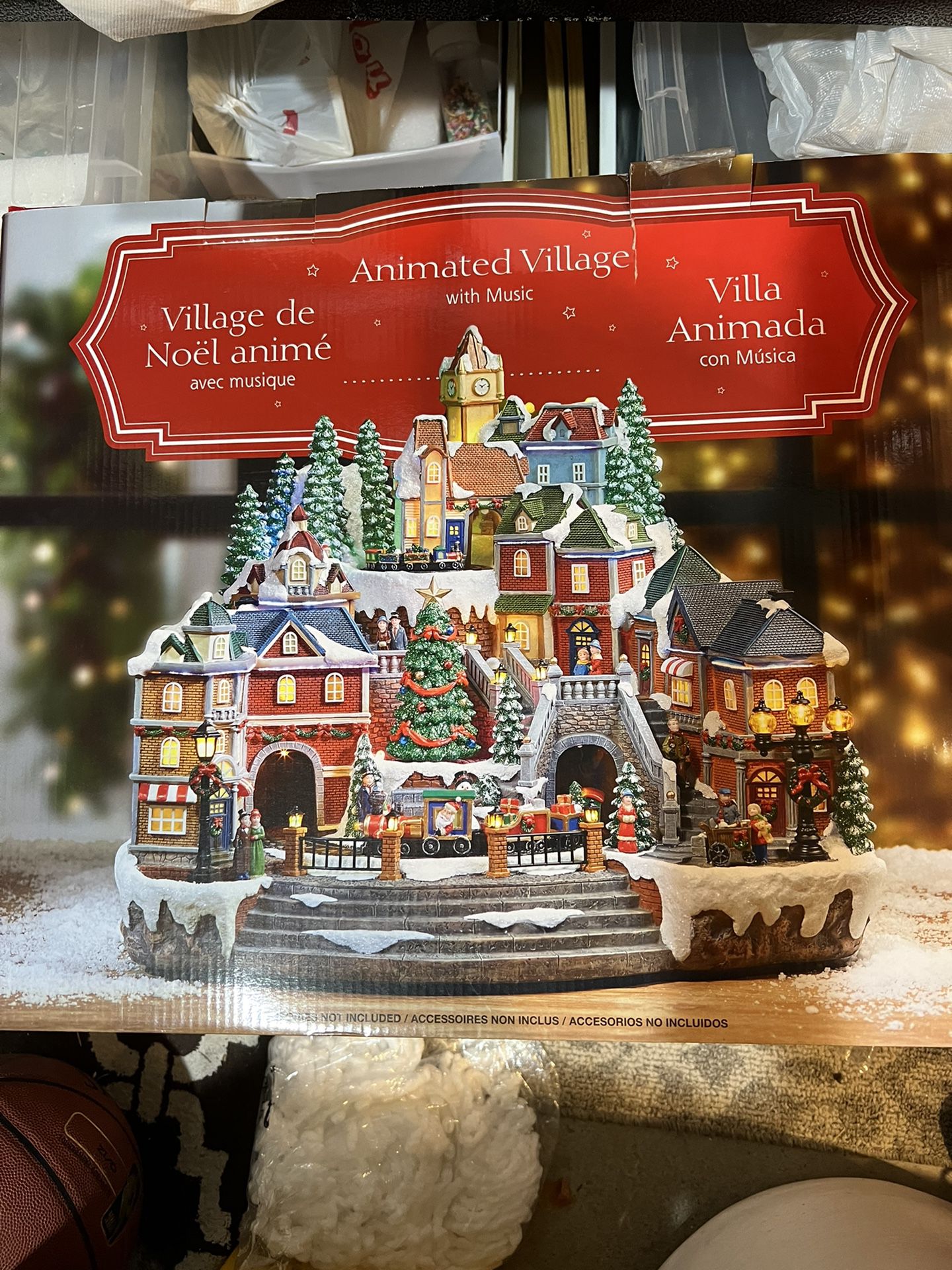 NEW Animated Christmas Village With Music for Sale in Woodway, WA - OfferUp