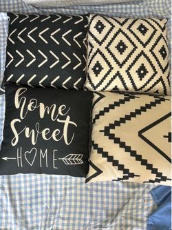 Set of 4 Decorative Throw Pillows (Inserts + Covers) - $25