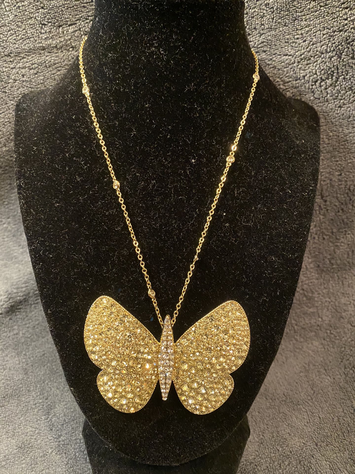 Butterfly Pin/pendant Necklace