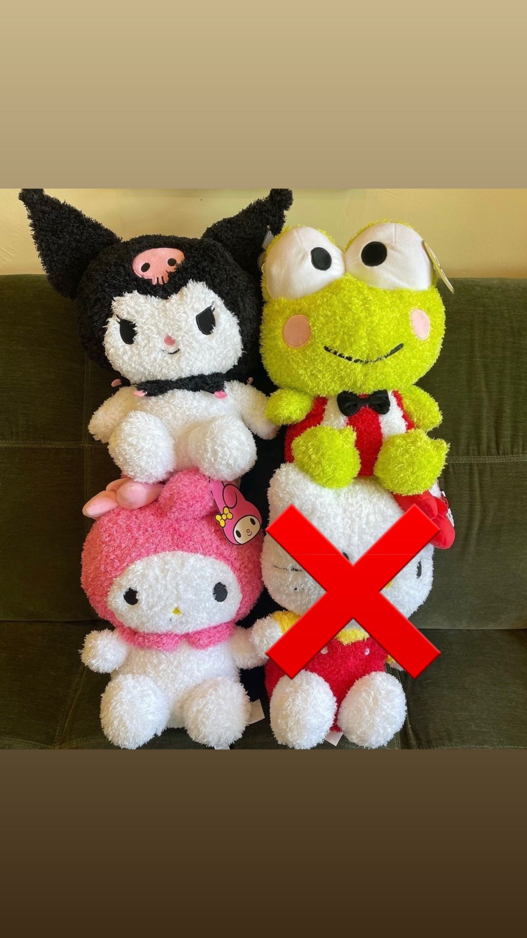 Hello Kitty & Friends Large Plushies