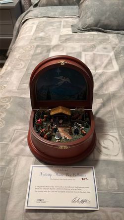 Christmas nativity music box