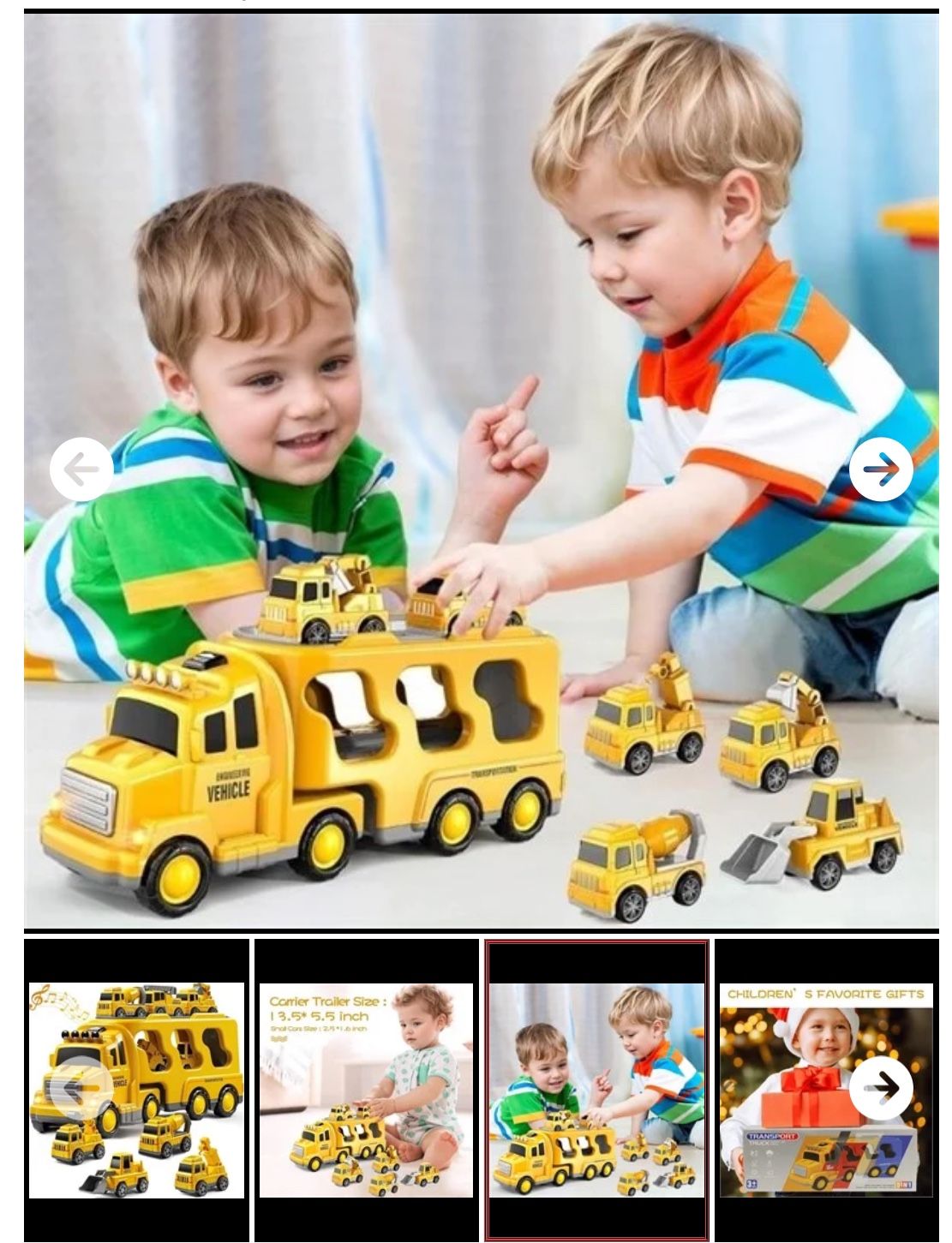 Friction Power Truck Toy Set