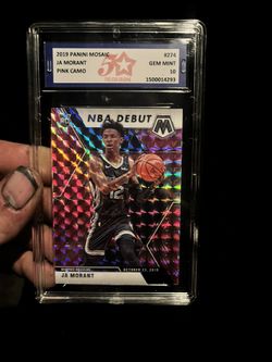 Ja Morant Pink Camo Rookie Card/nba Debut