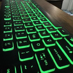 Backlit Wired Keyboard + Mouse - Like New