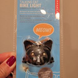 Talking Cat Bike Light By Kikkerland
