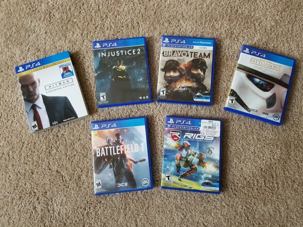 PS4 and PS4 VR games