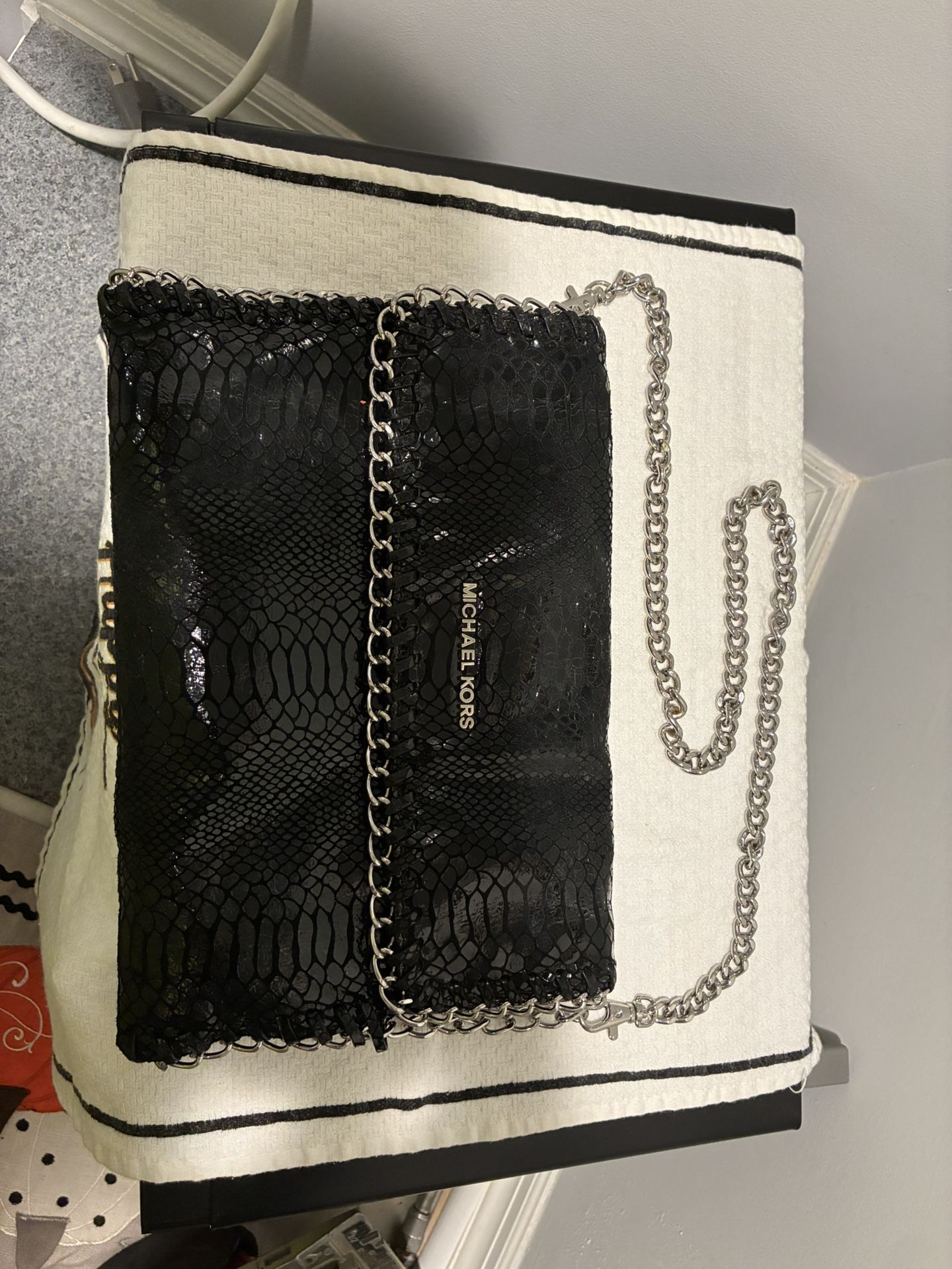 Michael Kors Handbag Black Python