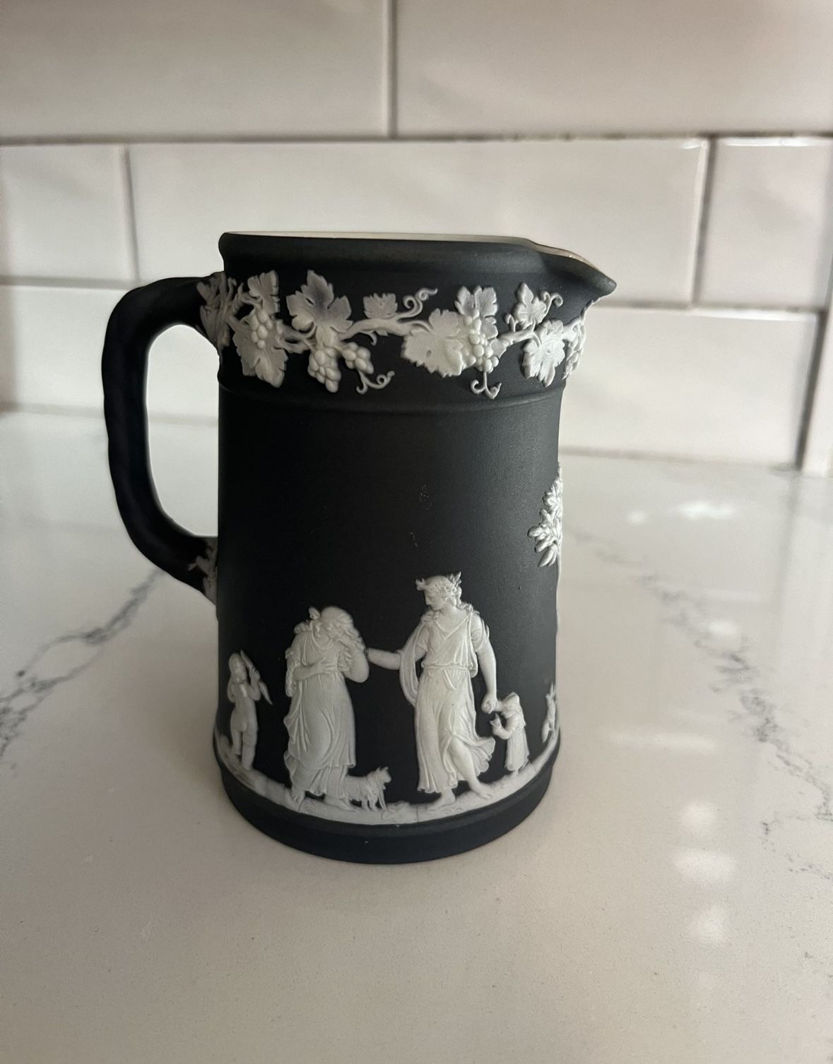 Black Wedgwood Pitcher