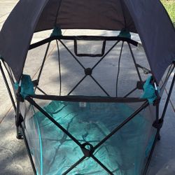 Pamo Babe Travel Playpen with Sun Protection Canopy