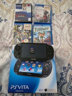 PS Vita OLED Boxed Bundle - 8GB Card + 5 Games (Metal Gear HD, Persona 4)