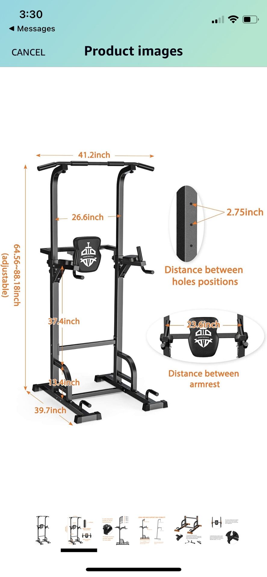 Sportsroyals Power Tower Dip Station Pull Up Bar for Sale in