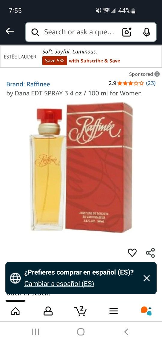 Raffinee EAU de Toilette Spray