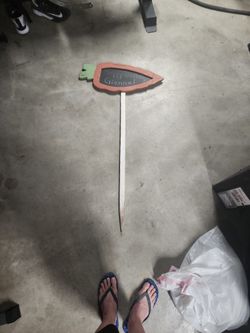 Carrot Shaped Chalkboard Yard Sign