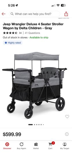 Jeep wagon stroller