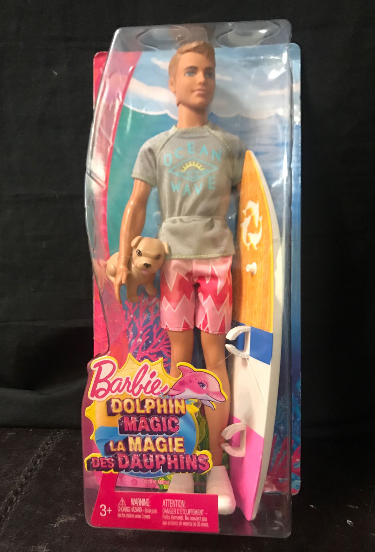 Barbie Ken Doll with Puppy and Surfboard
