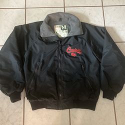 Vintage “WEARGUARD”  Nylon Bomber Jacket. Size Medium. “Cruisin In The Fifties