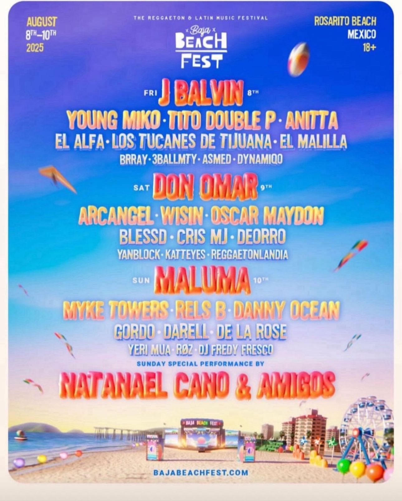 2 GA Baja Beach Fest Tickets