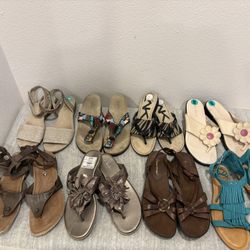 Women’s size 8 sandals Shoes Lot - Simi Valley 