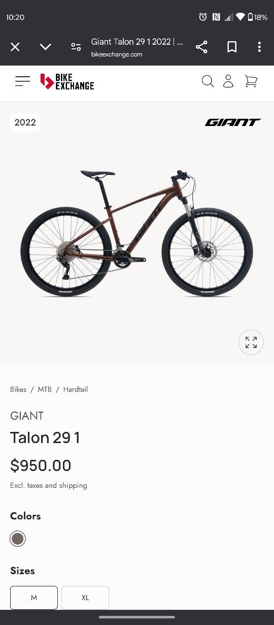 2022 giant talon 1