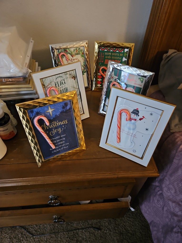 Framed Christmas Cards With Resin 