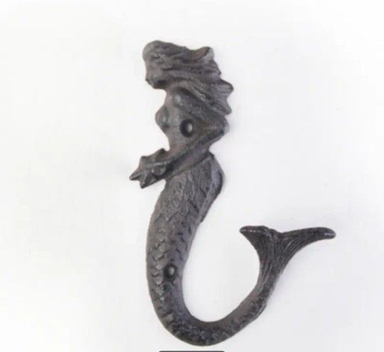 Cast Iron Mermaid Hook