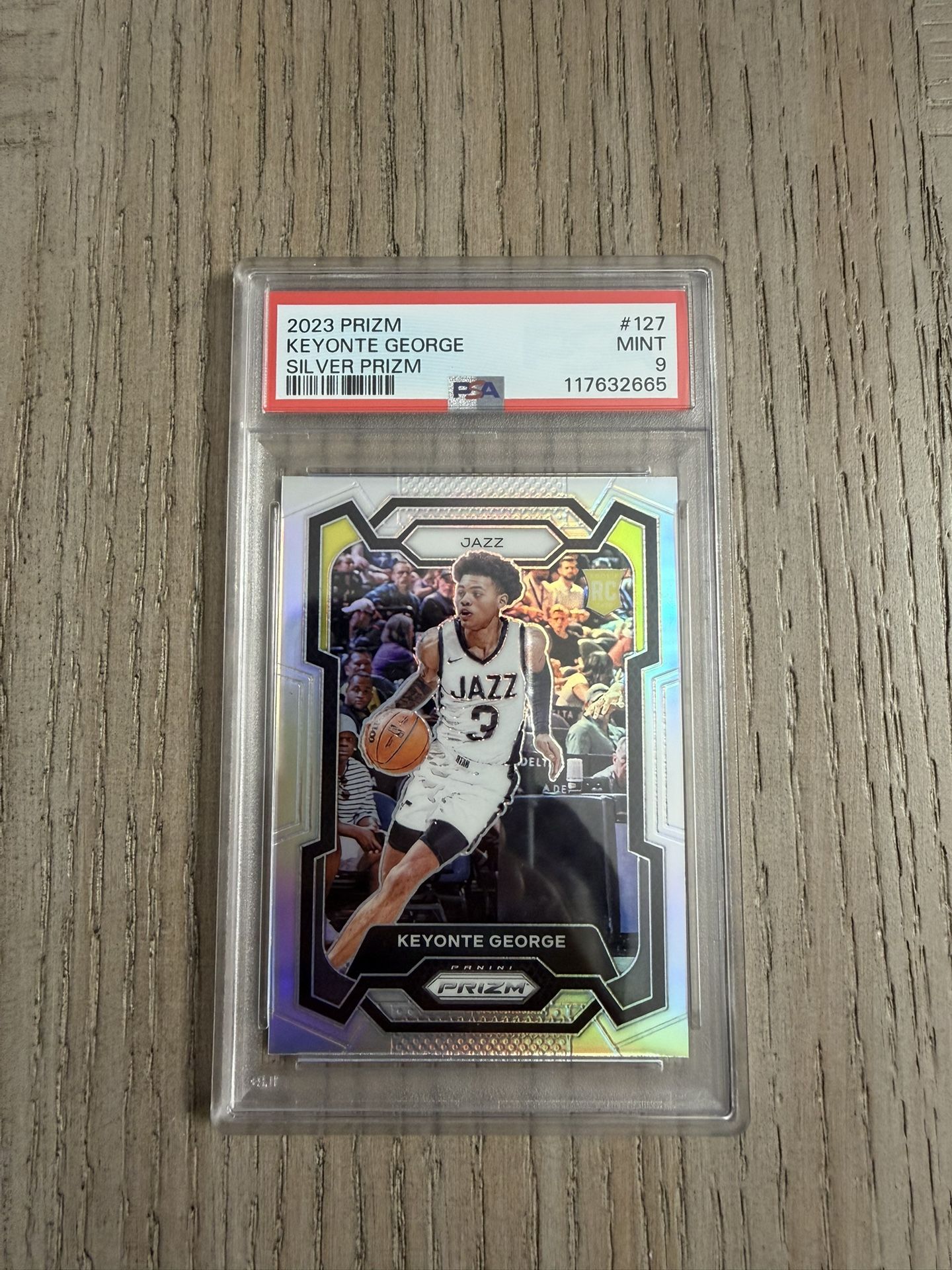 2023 Prizm Keyonte George Silver Prizm – Rookie – PSA 9 Mint