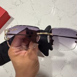 Purple Cartier Glasses