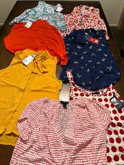 Women’s Casual Tops & Blouses Bundle (7 Pieces) NWT