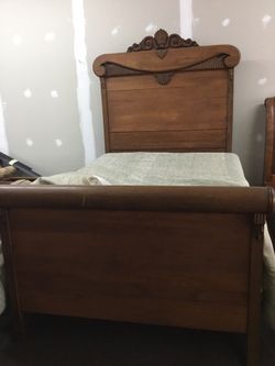 Antique bed frame