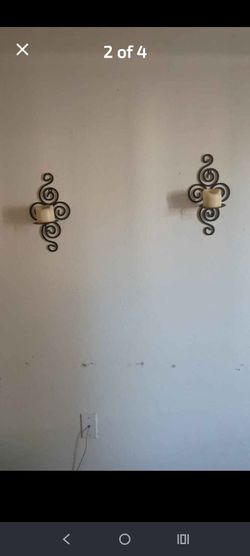 or wrought iron wall sconces or sunflower hangs on wall or safety first or Graco car seats 15 each OBo 15 cash only lake Elsinore you pick up