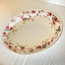  Minton Bone China Serving Bowl 10” Ancestral  England Vintage 