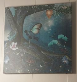 Evening Butterfly Picture Painting