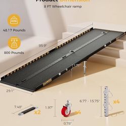 Brand New Foldable, 6 Foot Aluminum Ramp For 120