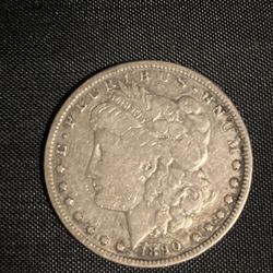1890-CC Morgan Silver Dollar