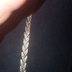 Gorgeous Gold And Silver Bracelet. No Maker Mark. But Is Not Magnetic