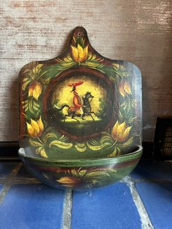 Signed Peter Ompir Collectible Folk Art