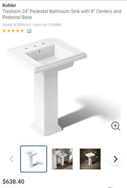 Kohler pedestal sink