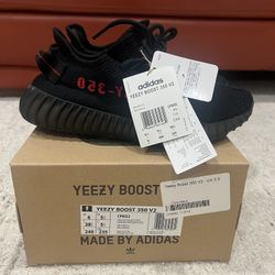 adidas yeezy 350 core black red size 6
