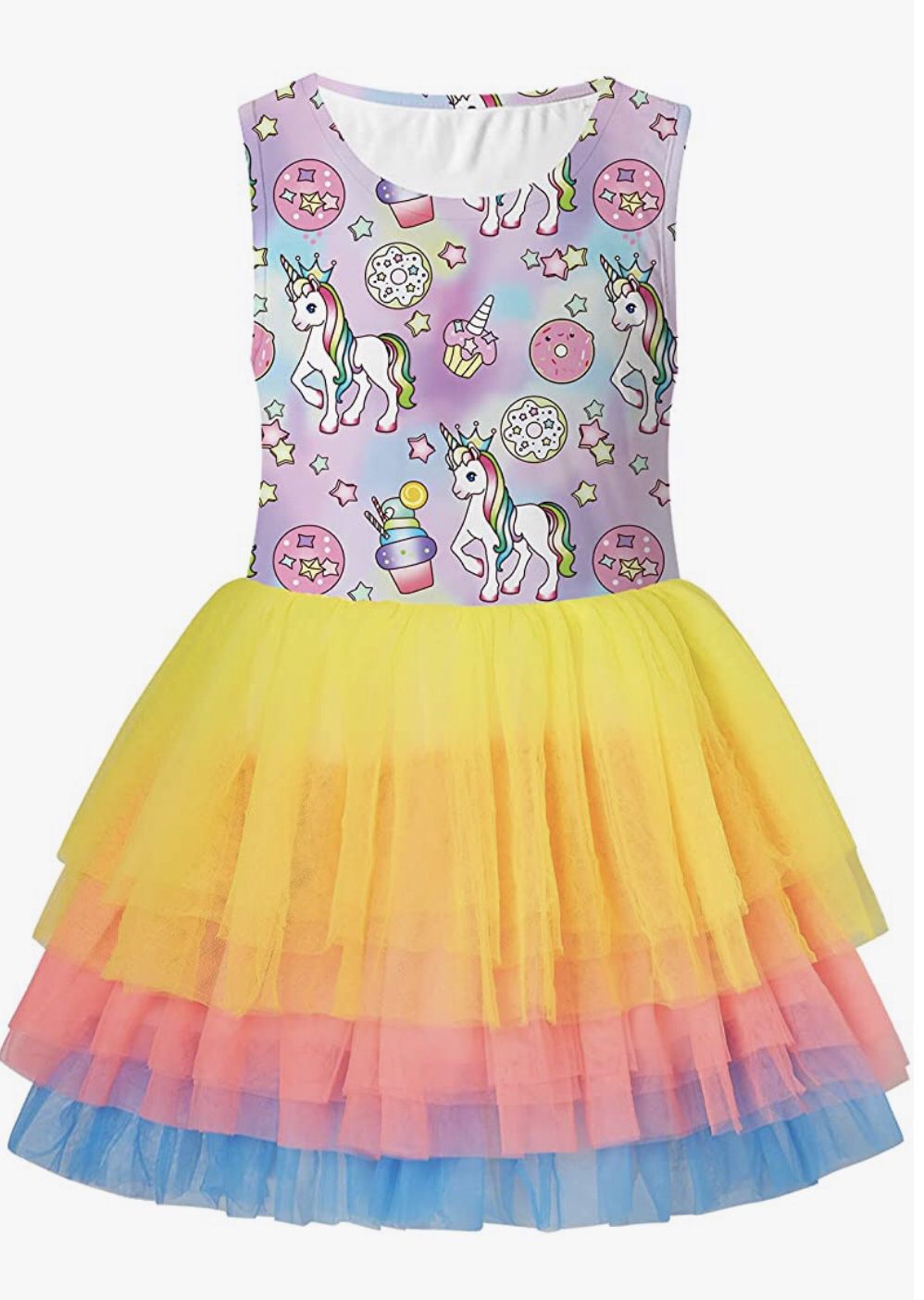 Unicorn Tutu Dress 5-6 Yrs (Brand New)