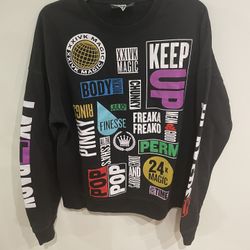 Bruno Mars Sweatshirt 24k Magic World Tour Black Medium All Over Print XXIV