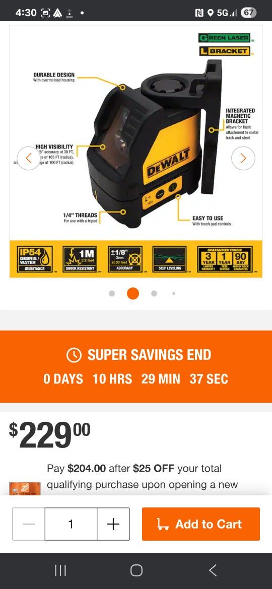 Dewalt Laser